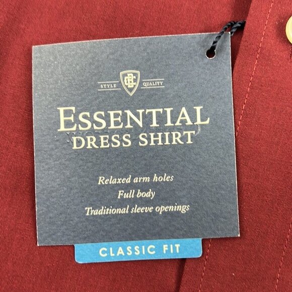 Men's NWT Croft & Barrow Classic Fit Button Down Shirt size 15 ½ - Picture 4 of 7